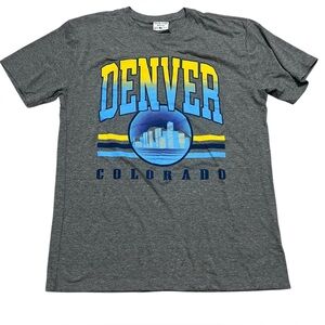 Where I’m From Denver Colorado Graphic T-Shirt short sleeve tee gray mens medium